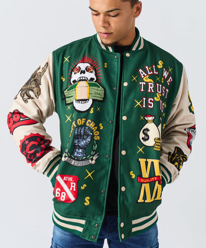 Cash Flow Varsity Jacket | Reason Clothing Popular