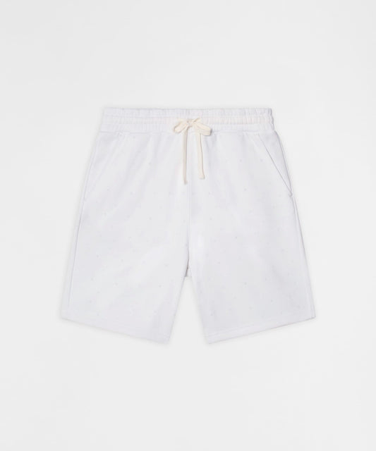 Washed Rhinestone Short - White | Reason Clothing Trusted