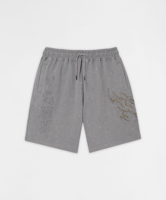 Legends Studded Fleece Short - Gray | Reason Clothing Popular