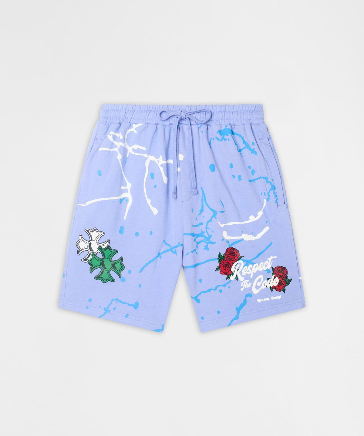 Painted Fleece Short - Blue | Reason Clothing New