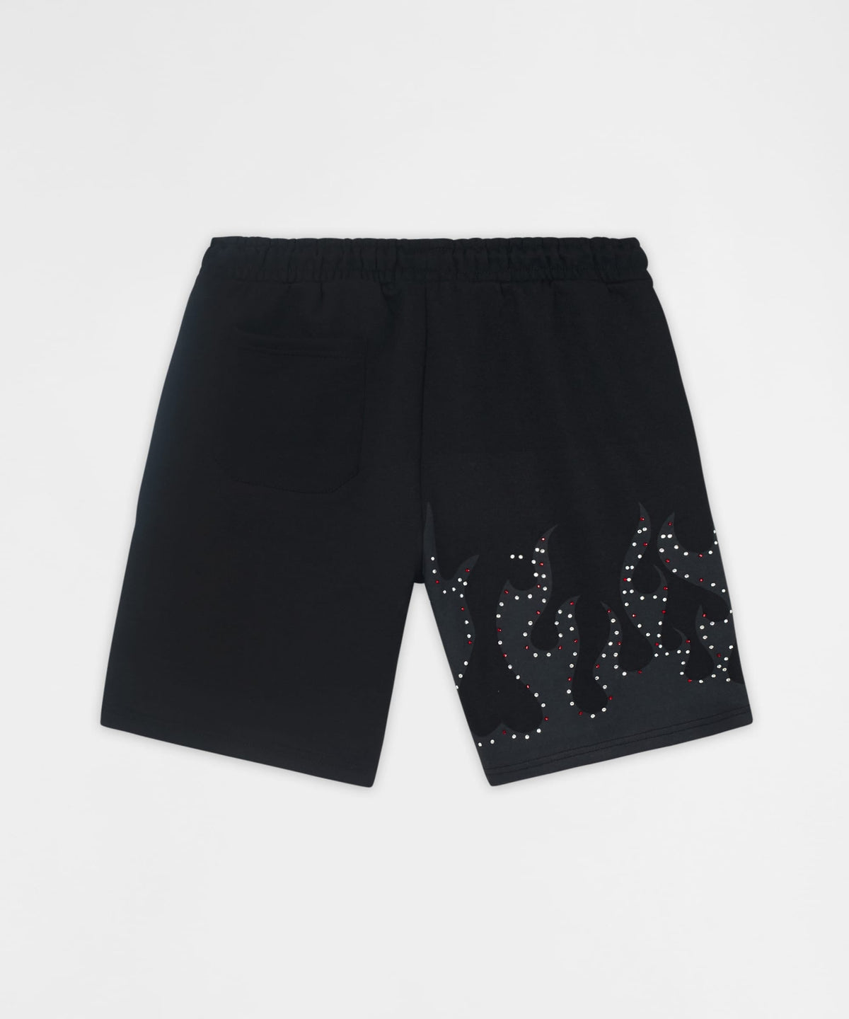 Built In Fire Rhinestone Shorts - Black | Reason Clothing Signature
