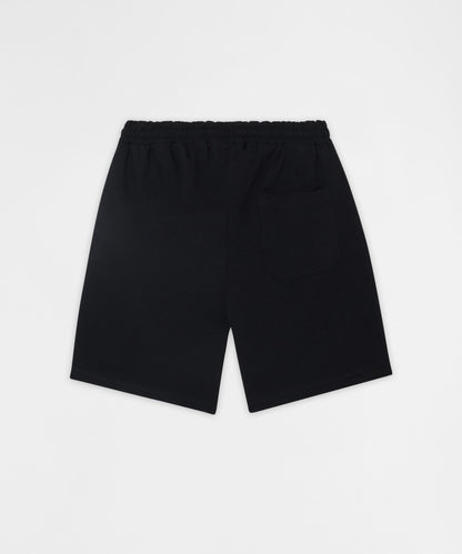 Money Never Sleeps Embroidered Fleece Shorts - Black | Reason Clothing Premium