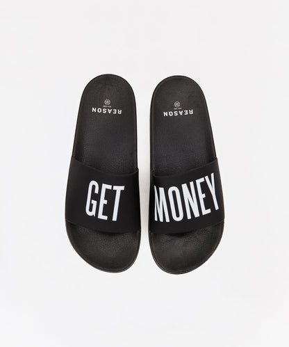Get Money Black And White Logo Slides | Reason Clothing Signature