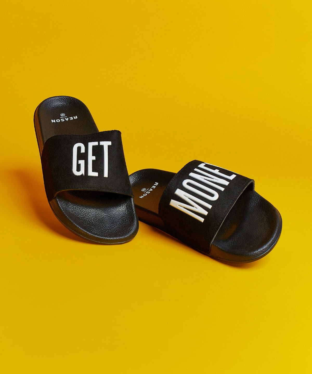 Get Money Black And White Logo Slides | Reason Clothing Signature