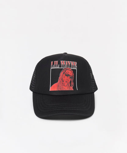 Lil Wayne Trucker Graphic Hat - Black | Reason Clothing Top Pick