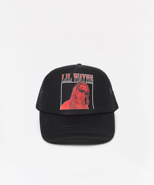 Lil Wayne Trucker Graphic Hat - Black | Reason Clothing Top Pick