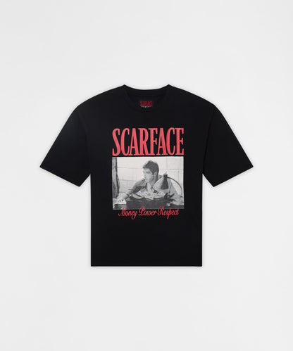 Scarface Money Power Respect Graphic Tee - Black | Reason Clothing New