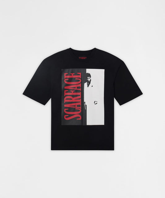 Scarface Split Graphic Tee - Black | Reason Clothing Great Value