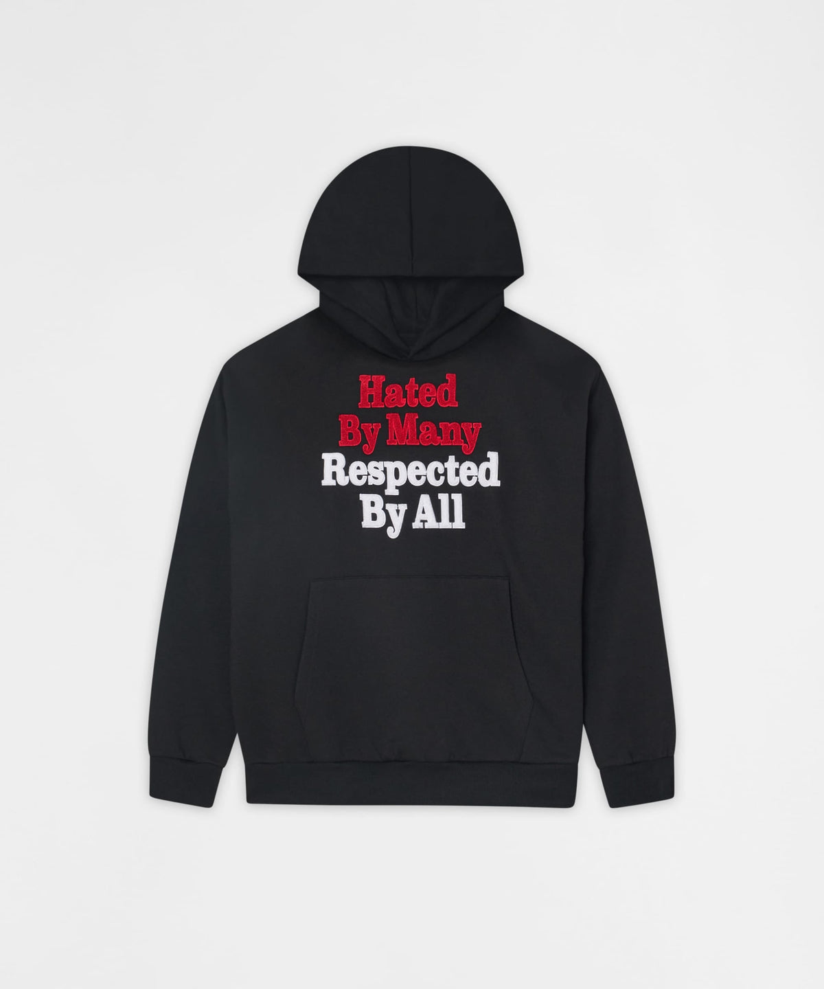 Hated By Many Chenille Hoodie - Black | Reason Clothing Everyday