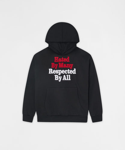 Hated By Many Chenille Hoodie - Black | Reason Clothing Everyday