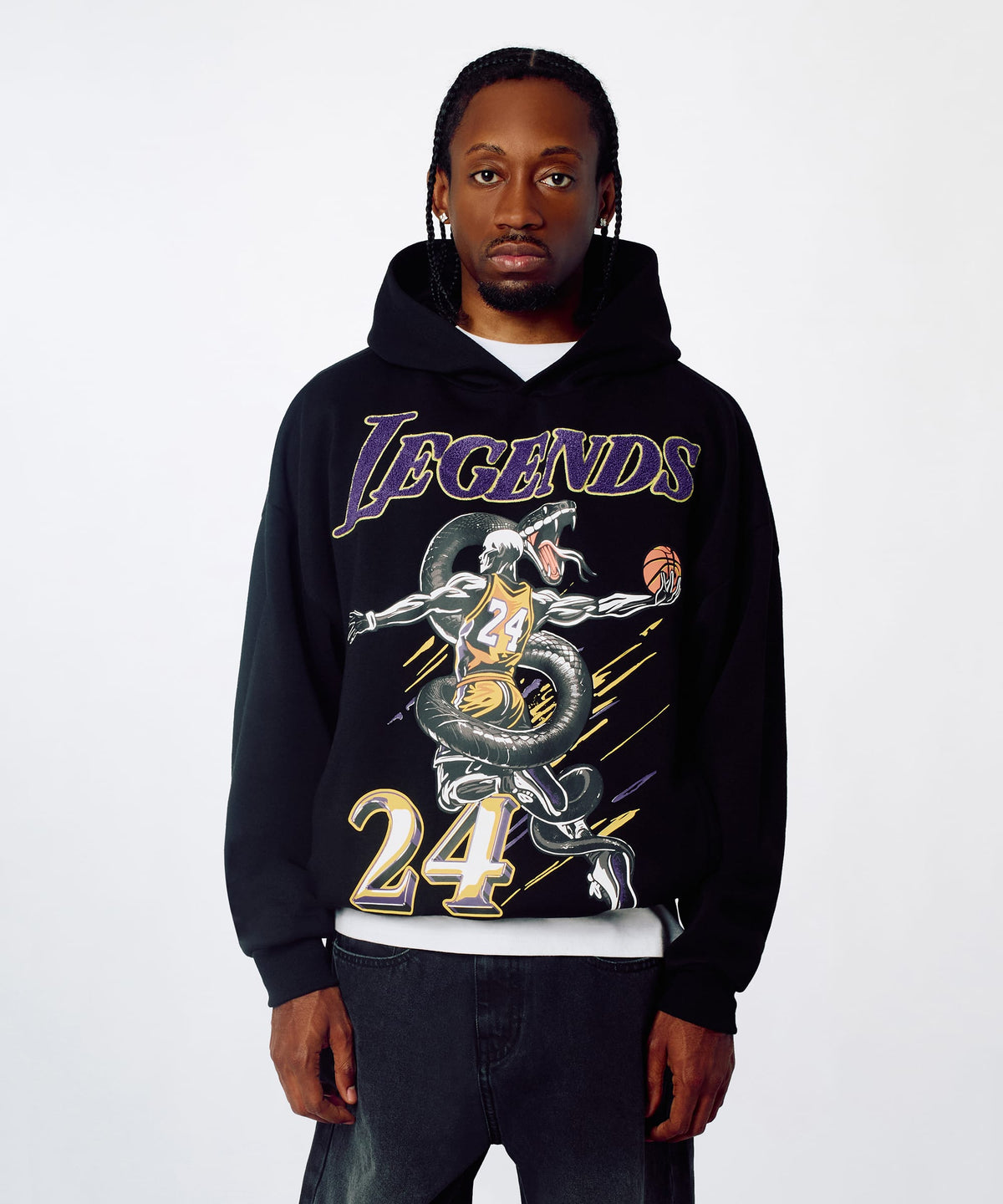 Legends Chenille Patched Hoodie - Black | Reason Clothing Classic