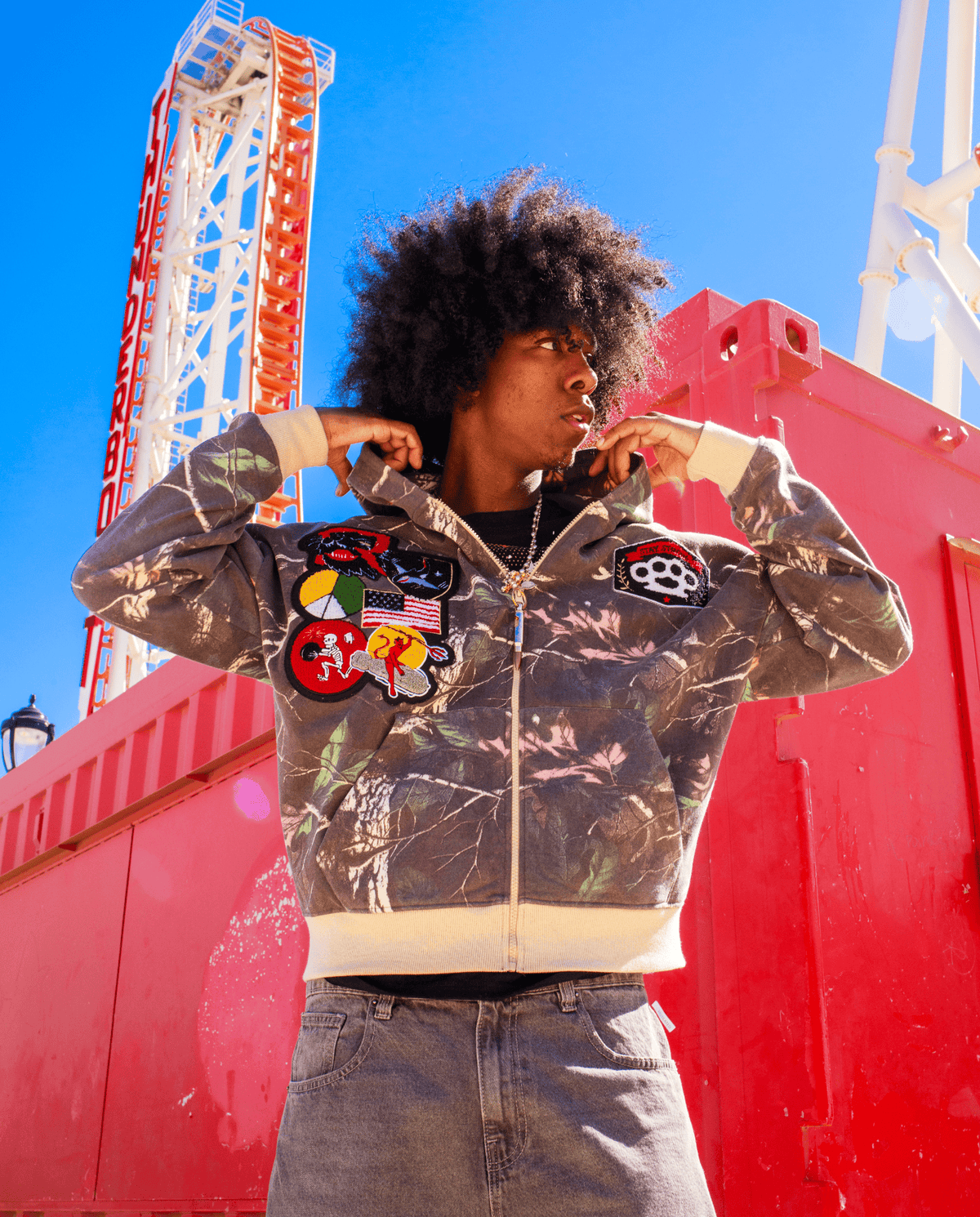 Recon Patch Camo Zip Hoodie | Reason Clothing Featured