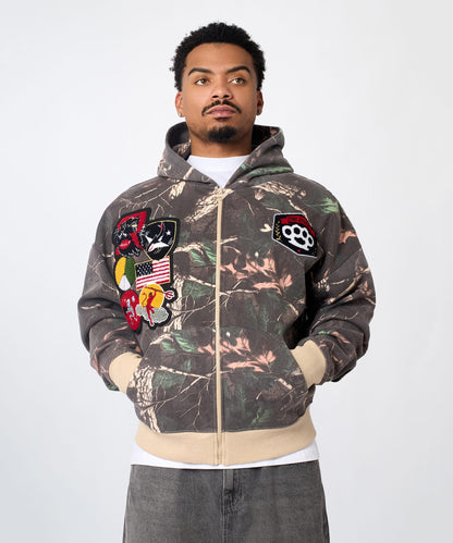 Recon Patch Camo Zip Hoodie | Reason Clothing Featured