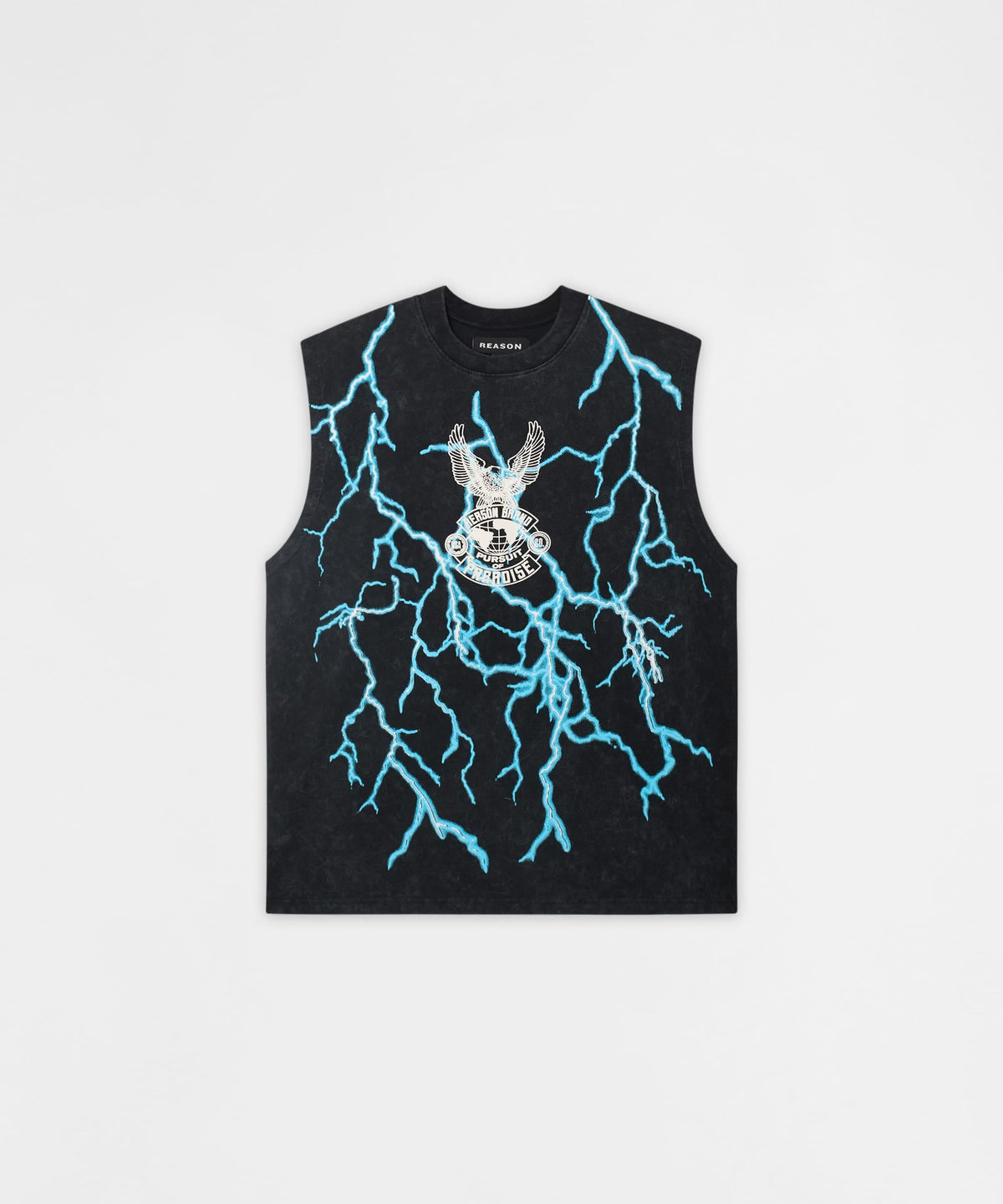 Paradise Muscle Tee - Black | Reason Clothing Premium