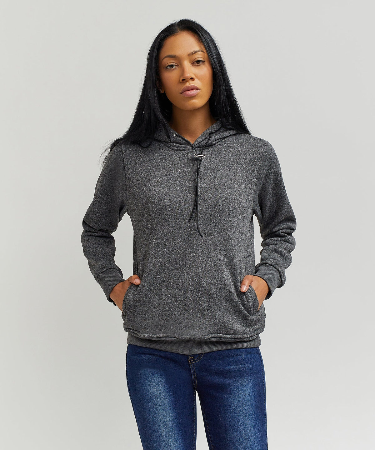 Wooster Women's Long Sleeve Hoodie - Grey | Reason Clothing Discount