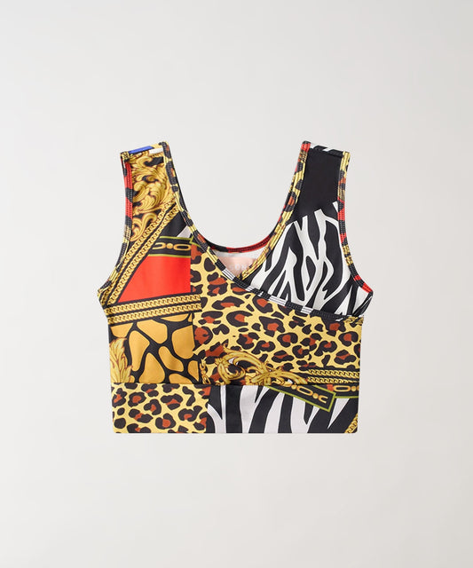 Womens Plaid Chain Sports Bra | Reason Clothing Hot Sale