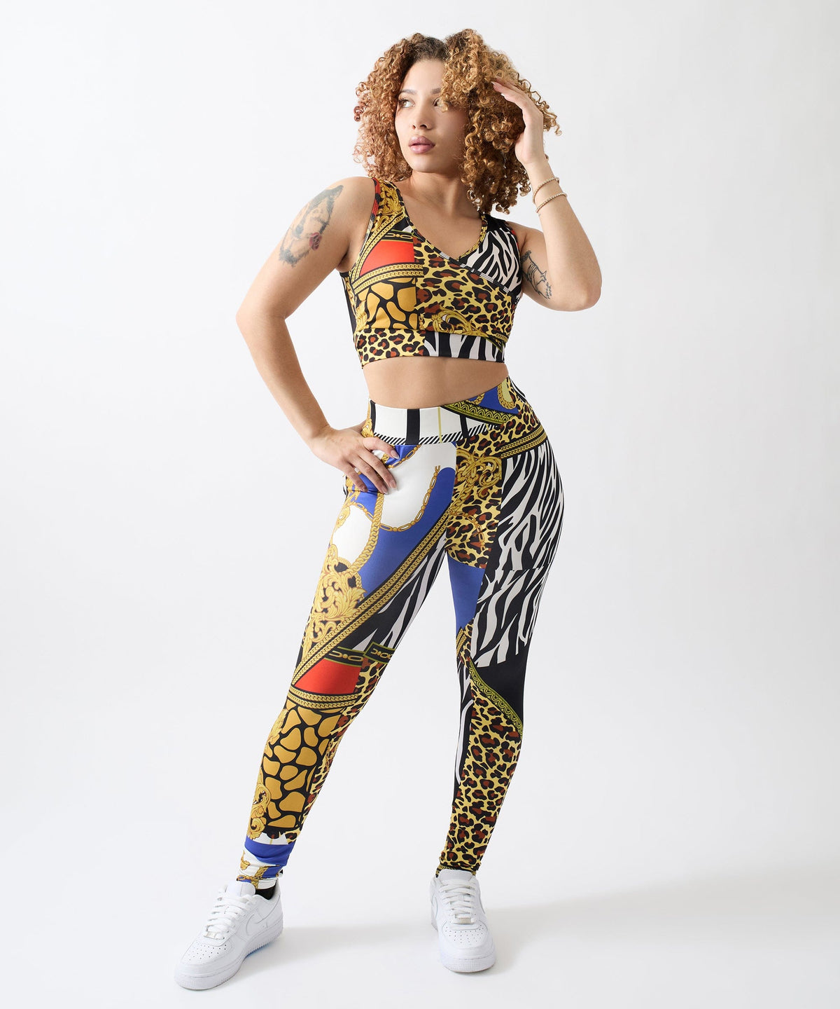 Womens Plaid Chain Sports Bra | Reason Clothing Hot Sale