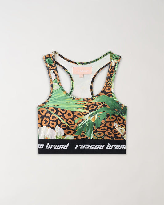 Jungle Hunt Women's Sports Bra - Multicolor | Reason Clothing Classic