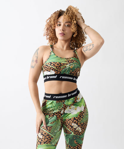 Jungle Hunt Women's Sports Bra - Multicolor | Reason Clothing Classic