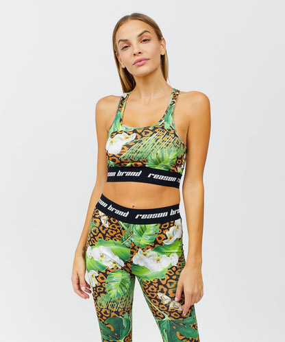 Jungle Hunt Women's Sports Bra - Multicolor | Reason Clothing Classic