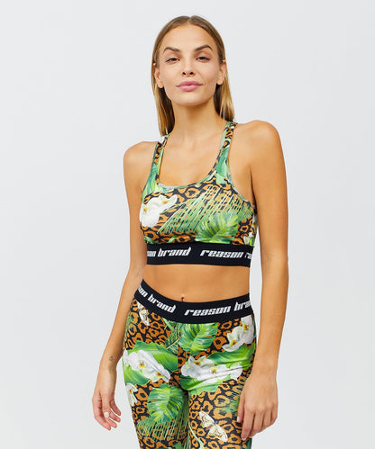 Jungle Hunt Women's Sports Bra - Multicolor | Reason Clothing Classic