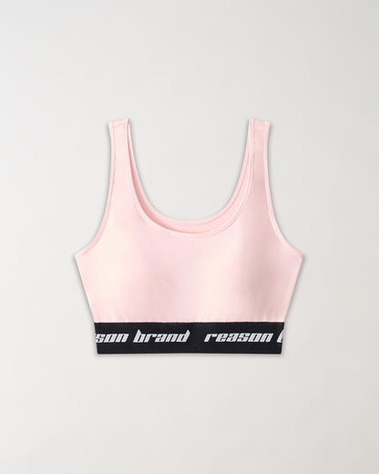 Blush Women's Sports Bra - Pink | Reason Clothing Signature