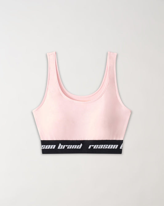 Blush Women's Sports Bra - Pink | Reason Clothing Signature