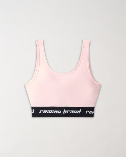 Blush Women's Sports Bra - Pink | Reason Clothing Signature