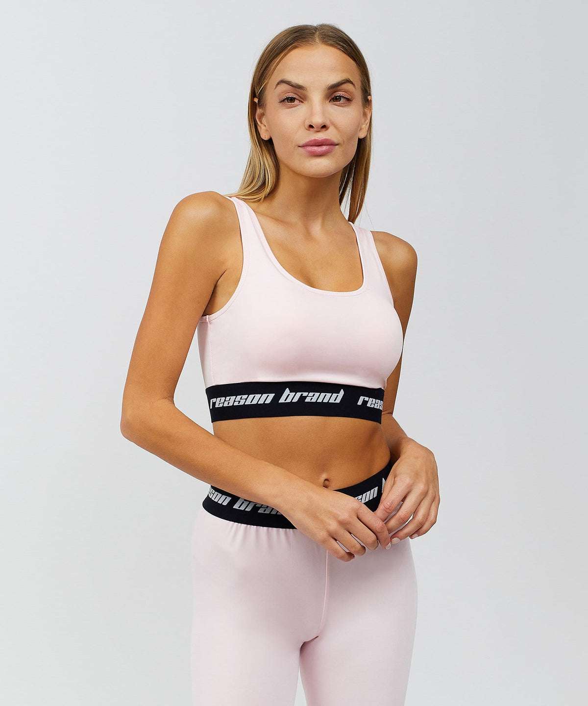Blush Women's Sports Bra - Pink | Reason Clothing Signature