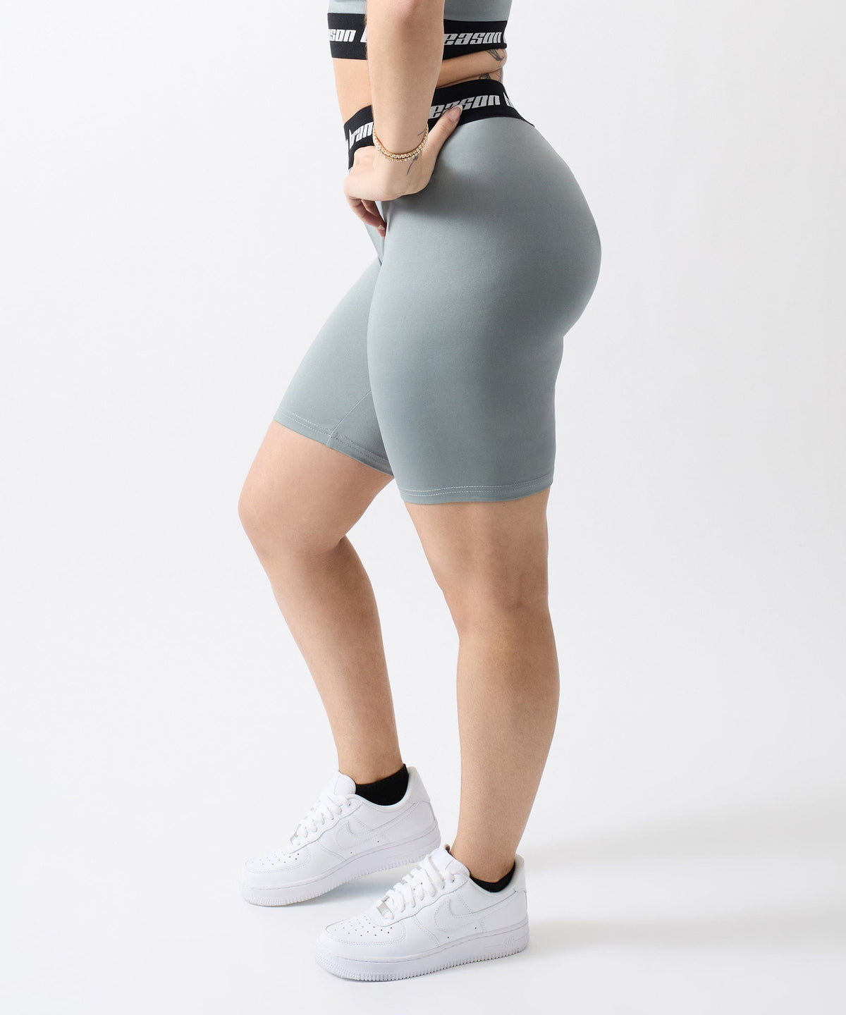 Cara Women's Biker Shorts - Grey | Reason Clothing Premium