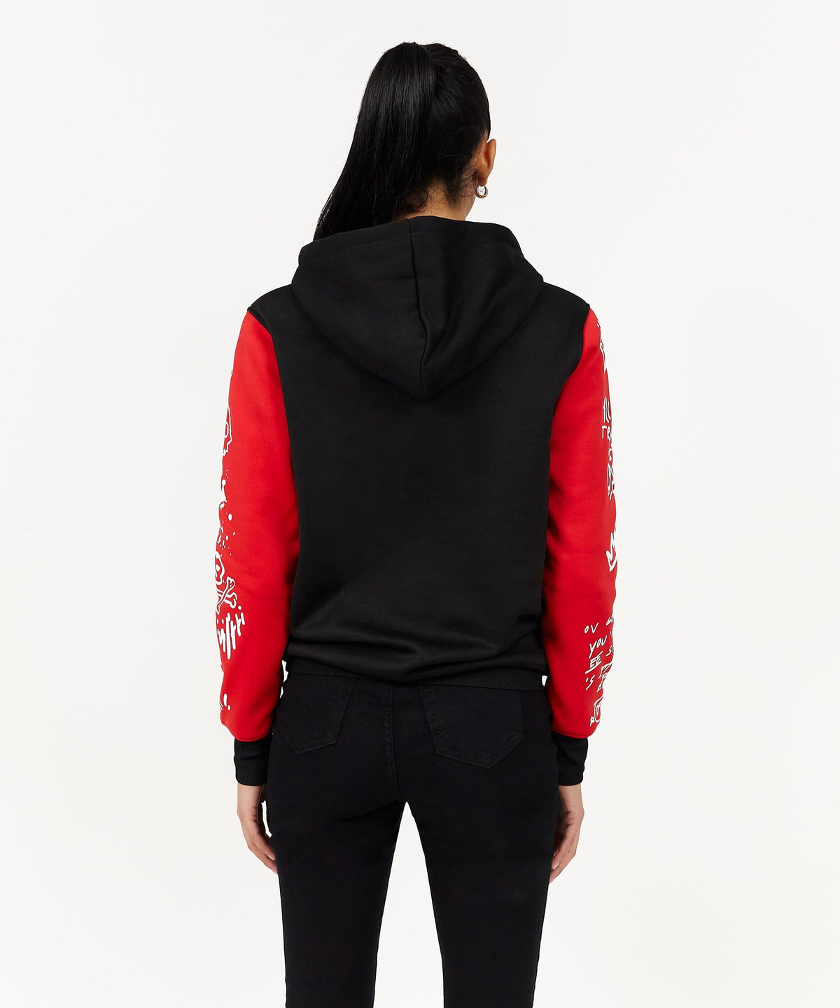 Princeton Women's Graphic Pull-Over Long Sleeve Hoodie - Black | Reason Clothing Essential