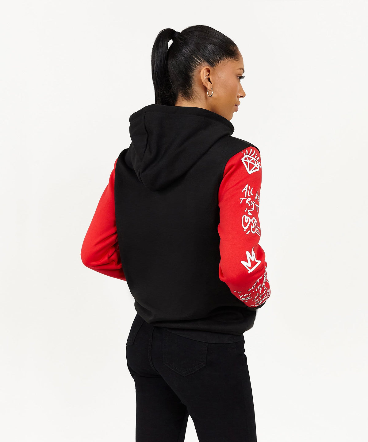 Princeton Women's Graphic Pull-Over Long Sleeve Hoodie - Black | Reason Clothing Essential