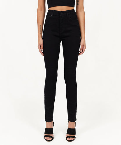 Evelyn Women's High-Waist Super Skinny Jeans - Black | Reason Clothing Deals