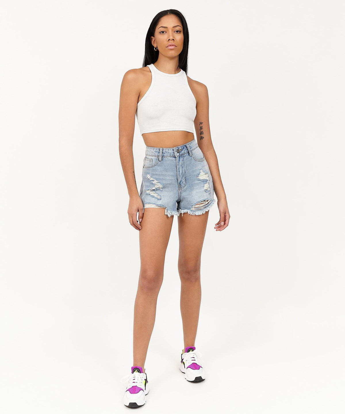 Womens Ella Denim Shorts | Reason Clothing Best Seller