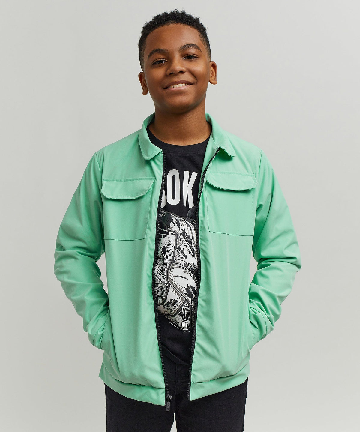 Scout Kid's Utility Jacket - Sage | Reason Clothing Premium