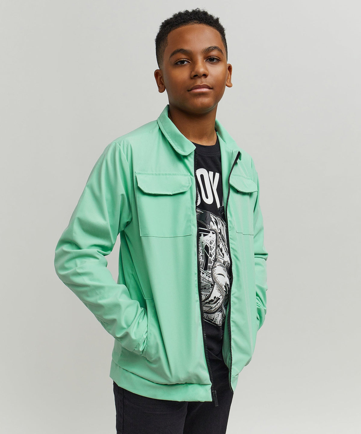 Scout Kid's Utility Jacket - Sage | Reason Clothing Premium