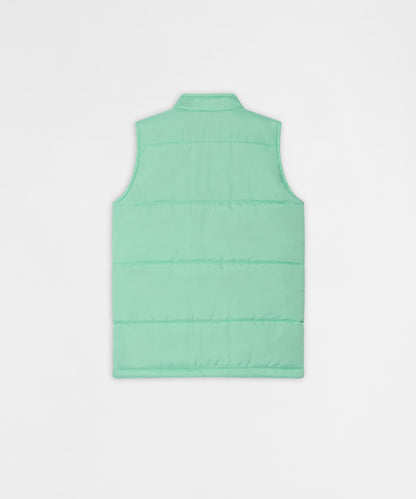 Fresh Start Kid's Reversible Puffer Vest - Sage | Reason Clothing Recommended