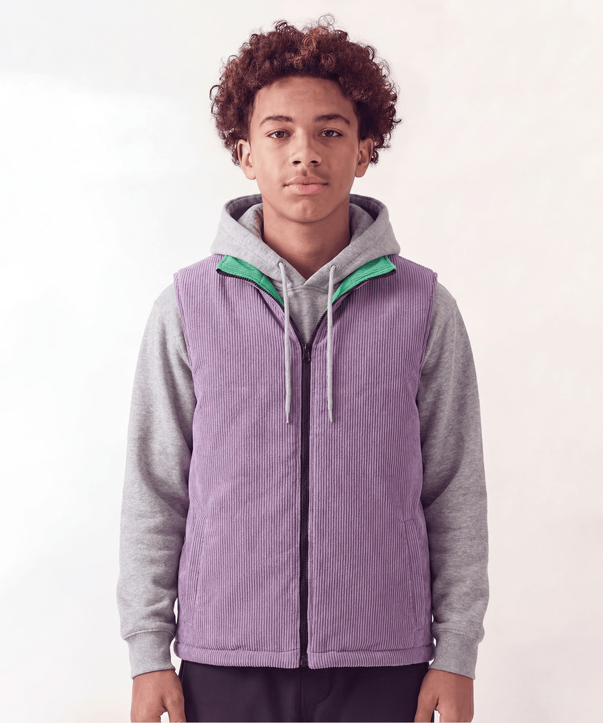Fresh Start Kid's Reversible Puffer Vest - Sage | Reason Clothing Recommended