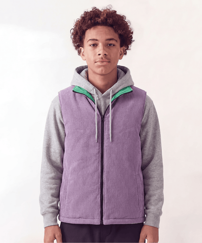 Fresh Start Kid's Reversible Puffer Vest - Sage | Reason Clothing Recommended