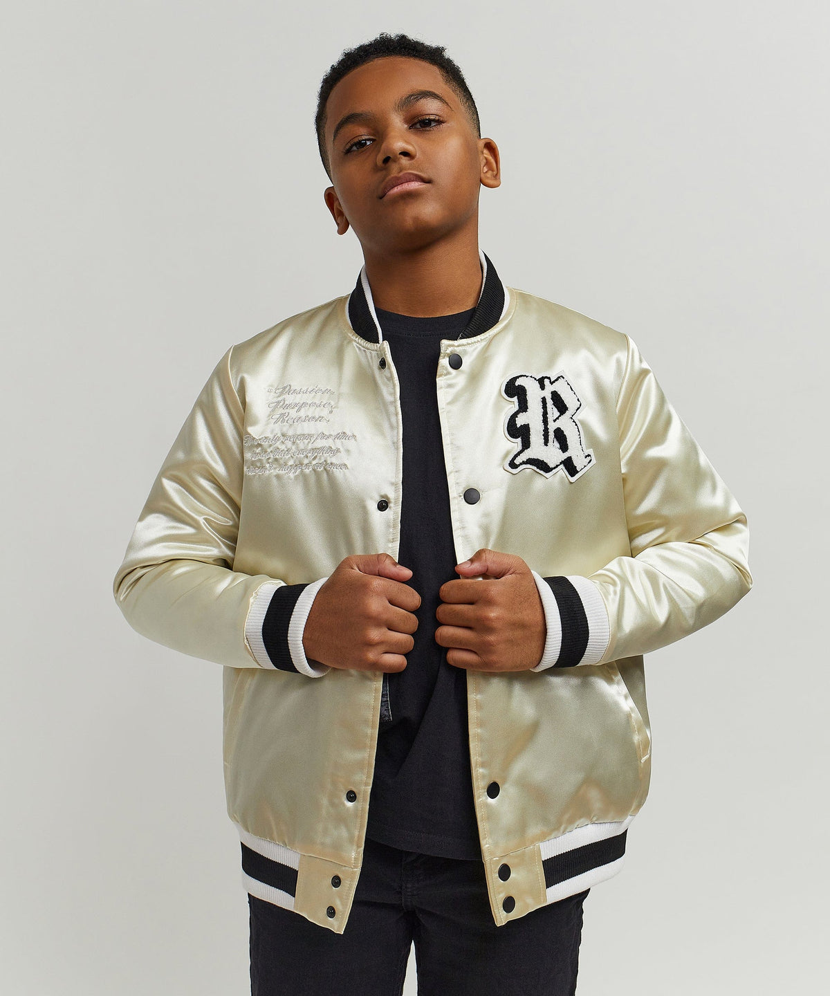 Kids Ply Hard Satin Jacket | Reason Clothing Customer Favorite