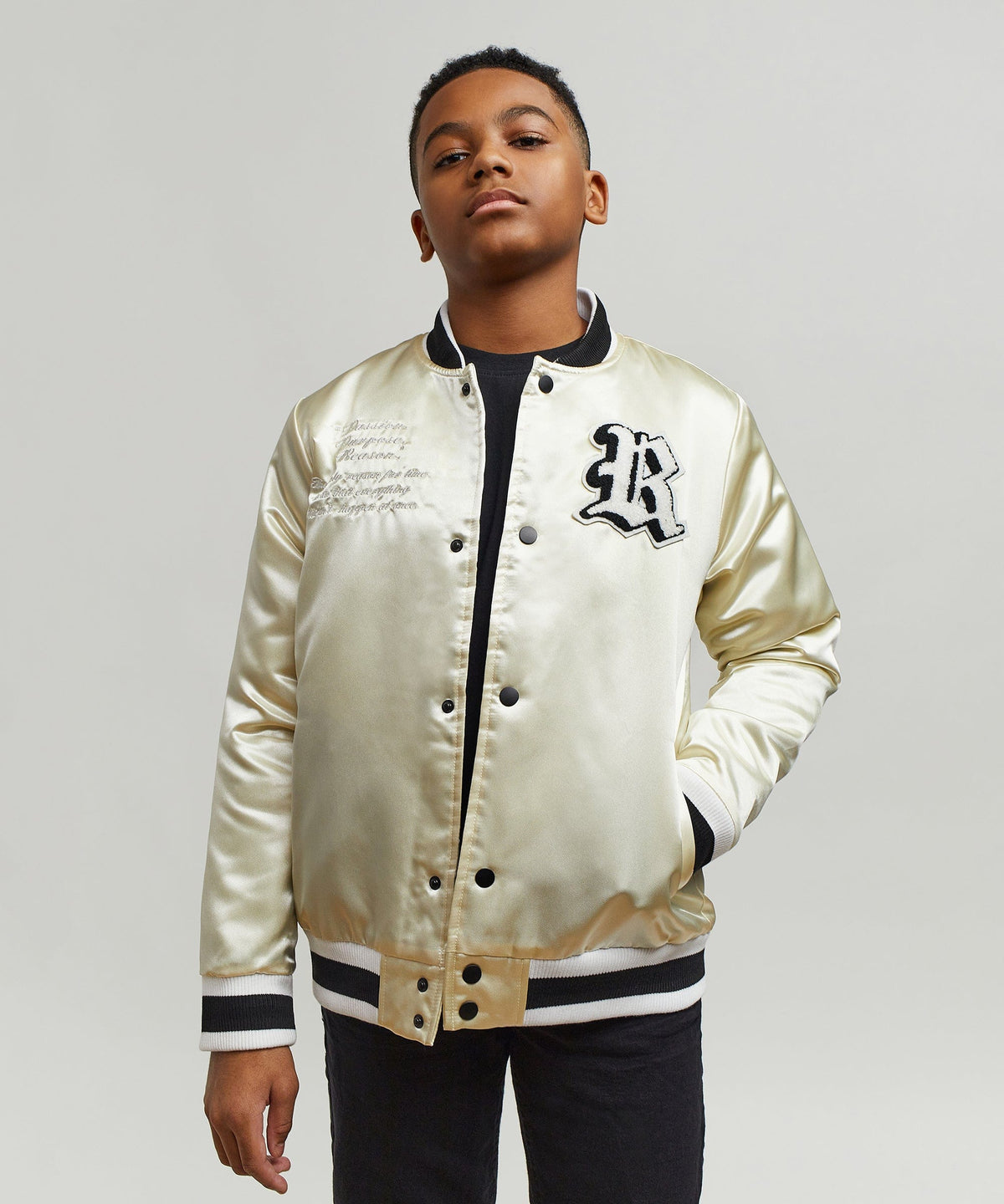 Kids Ply Hard Satin Jacket | Reason Clothing Customer Favorite