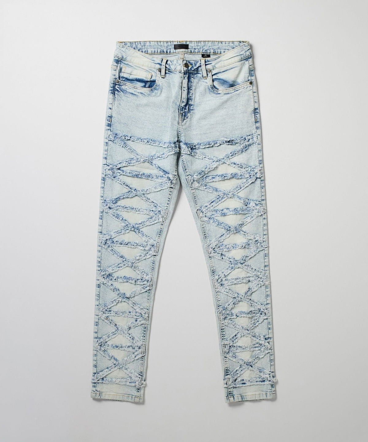 Crisscross Kids Distressed Skinny Jeans - Light Blue | Reason Clothing Discount