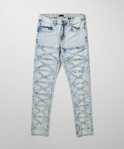Crisscross Kids Distressed Skinny Jeans - Light Blue | Reason Clothing Discount