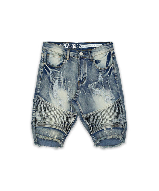 Kids Mini Hiram Denim Shorts - Blue | Reason Clothing Deals