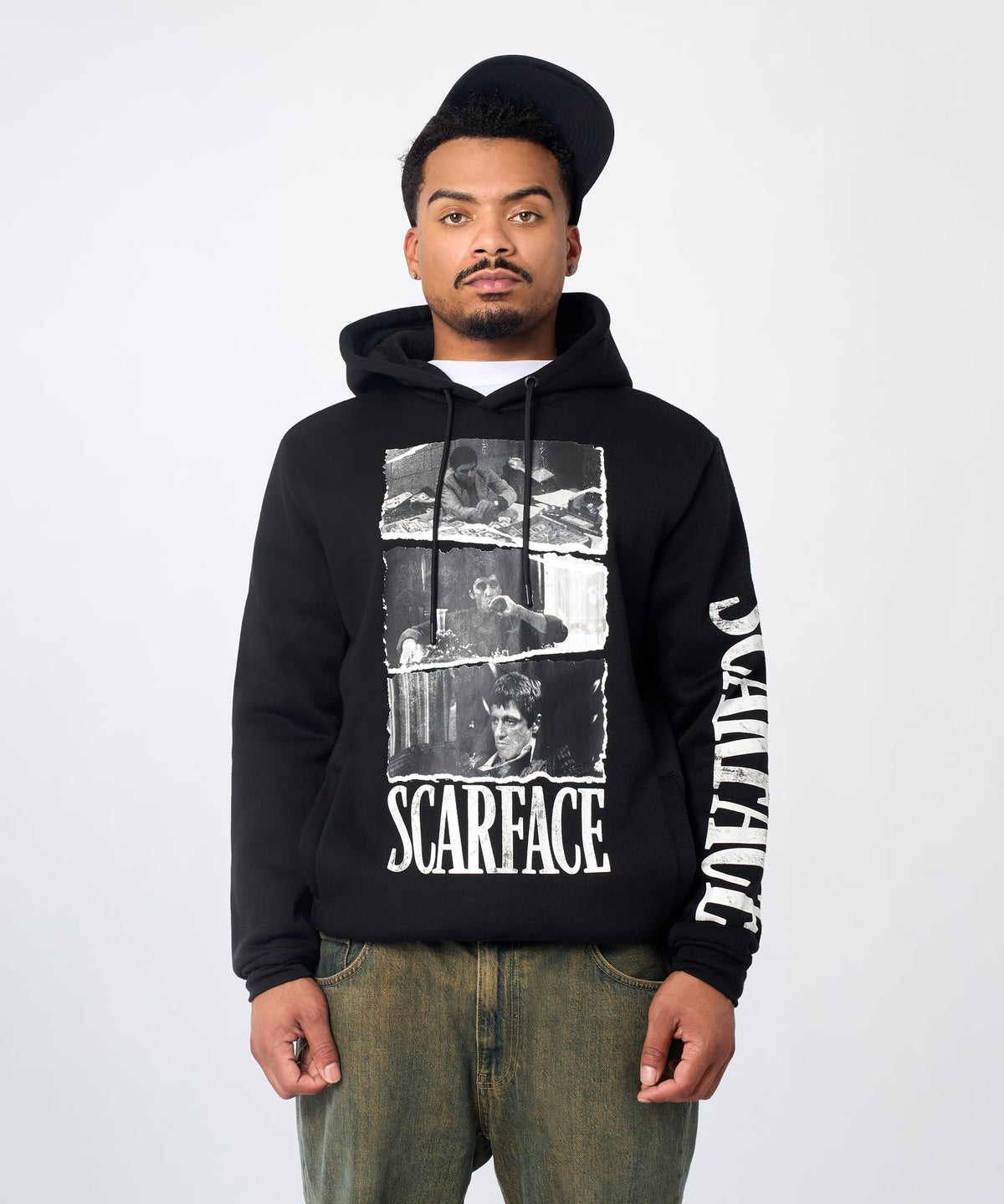 Scarface Montage Graphic Hoodie - Black | Reason Clothing Exclusive