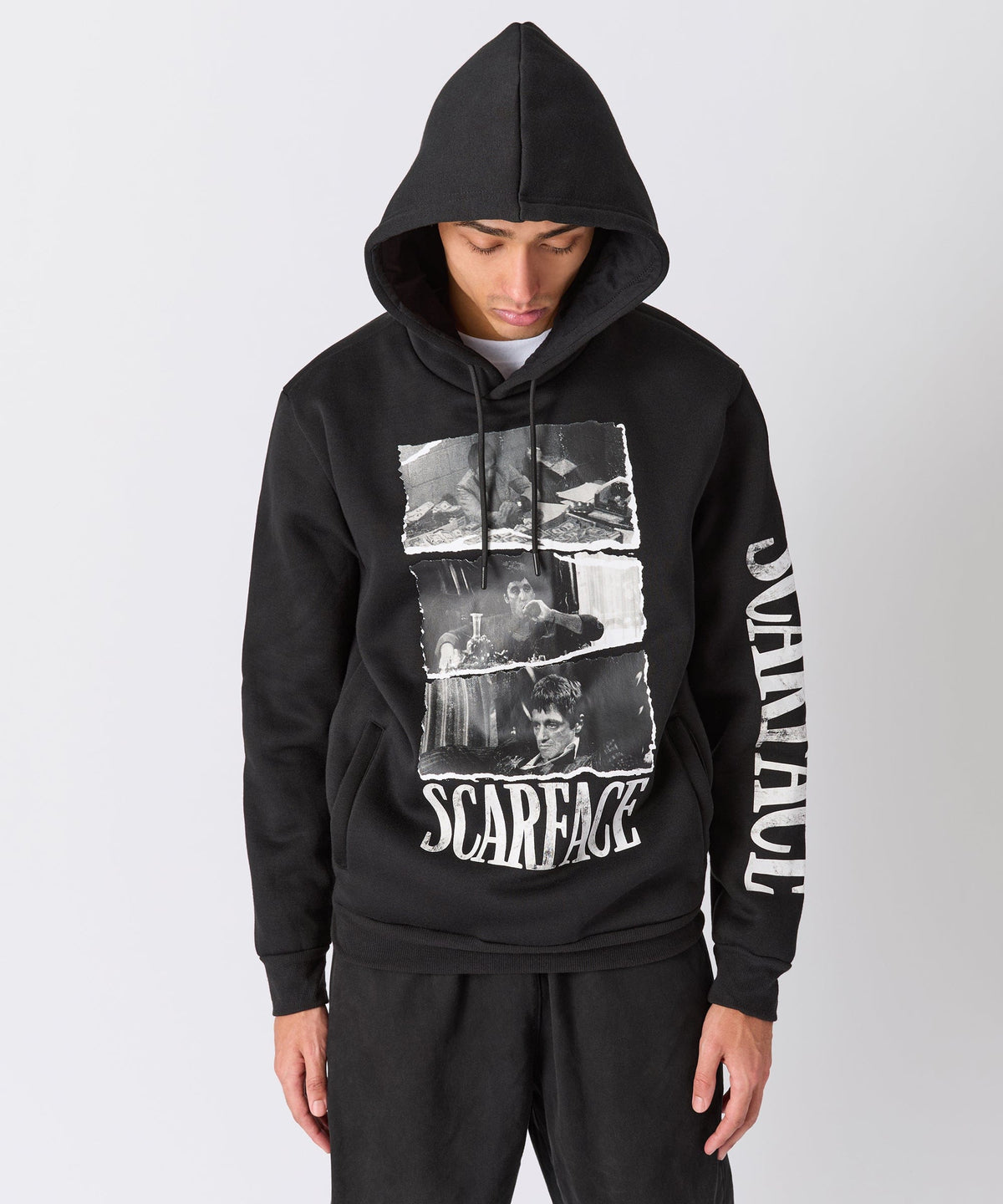 Scarface Montage Graphic Hoodie - Black | Reason Clothing Exclusive