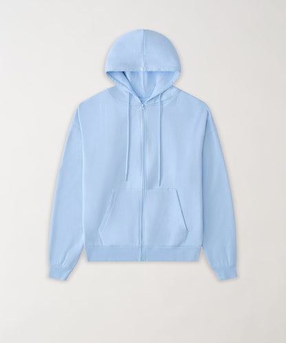 Essential Boxy Fit Zip Up Hoodie - Blue | Reason Clothing Best Seller