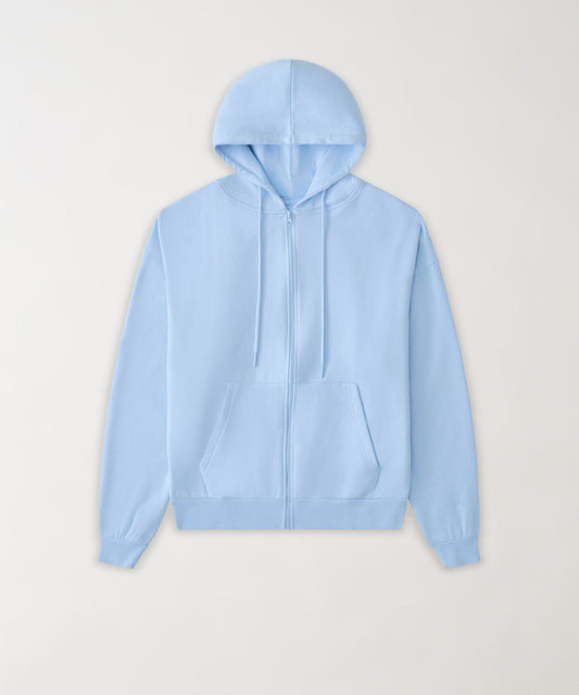 Essential Boxy Fit Zip Up Hoodie - Blue | Reason Clothing Best Seller