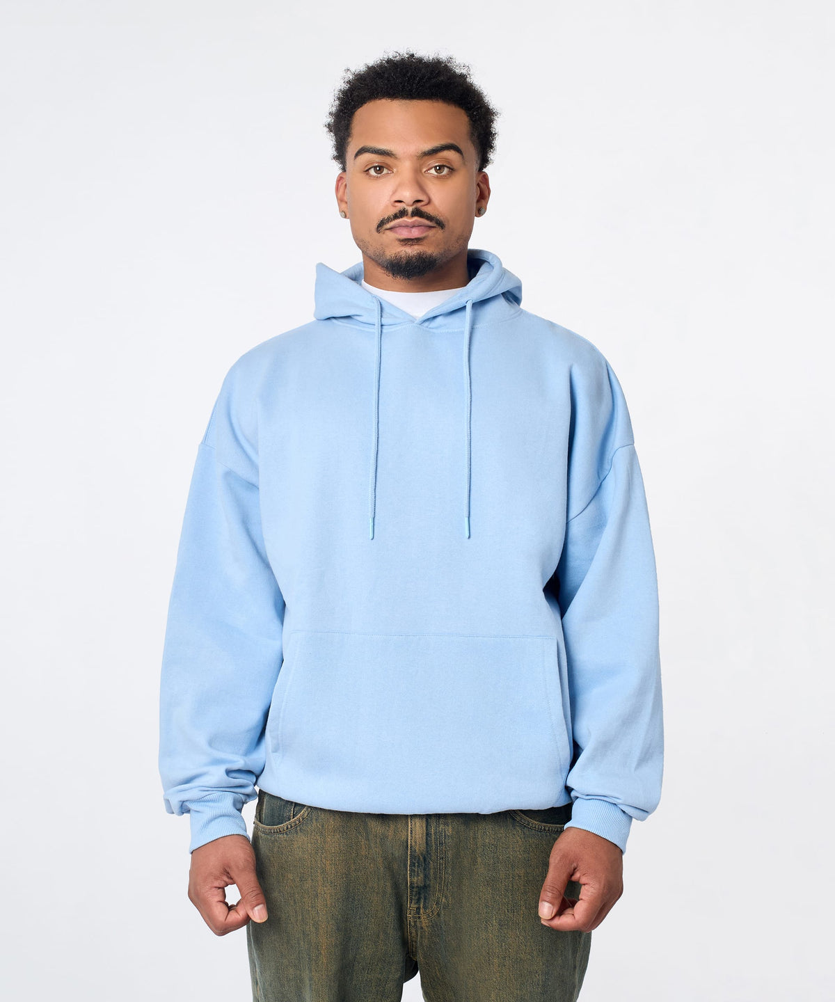 Essential Pull Over Boxy Fit Hoodie - Blue | Reason Clothing Sale