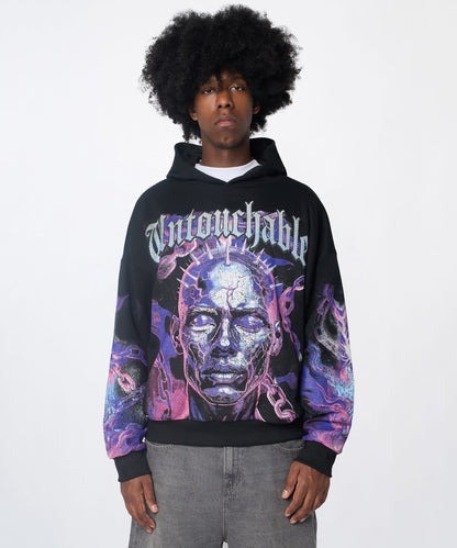 Untouchable Chenille Hoodie - Black | Reason Clothing Featured